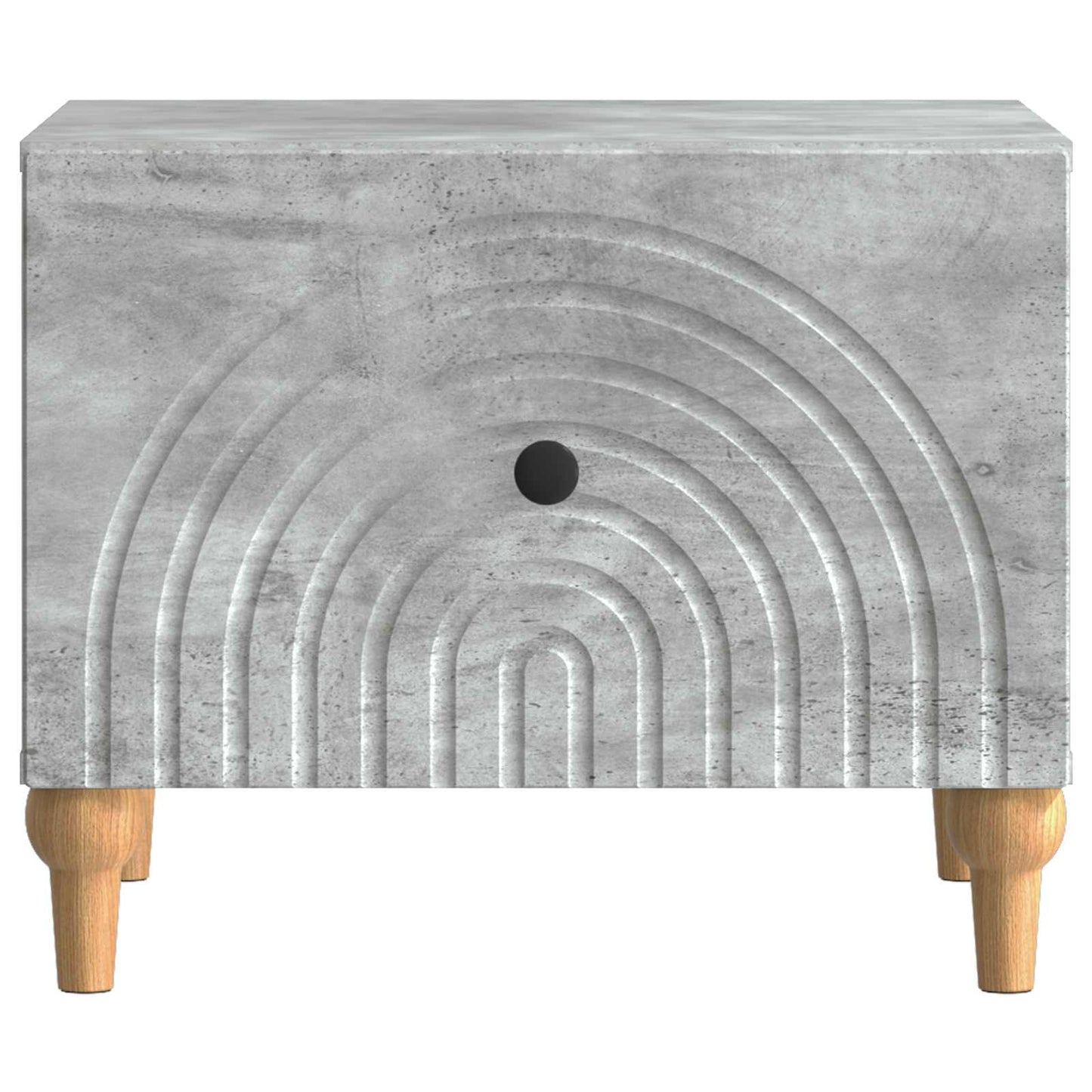 Tavolino da salotto con cassetto Grigio Cemento 49 x 50 x 40 cm | homemem39