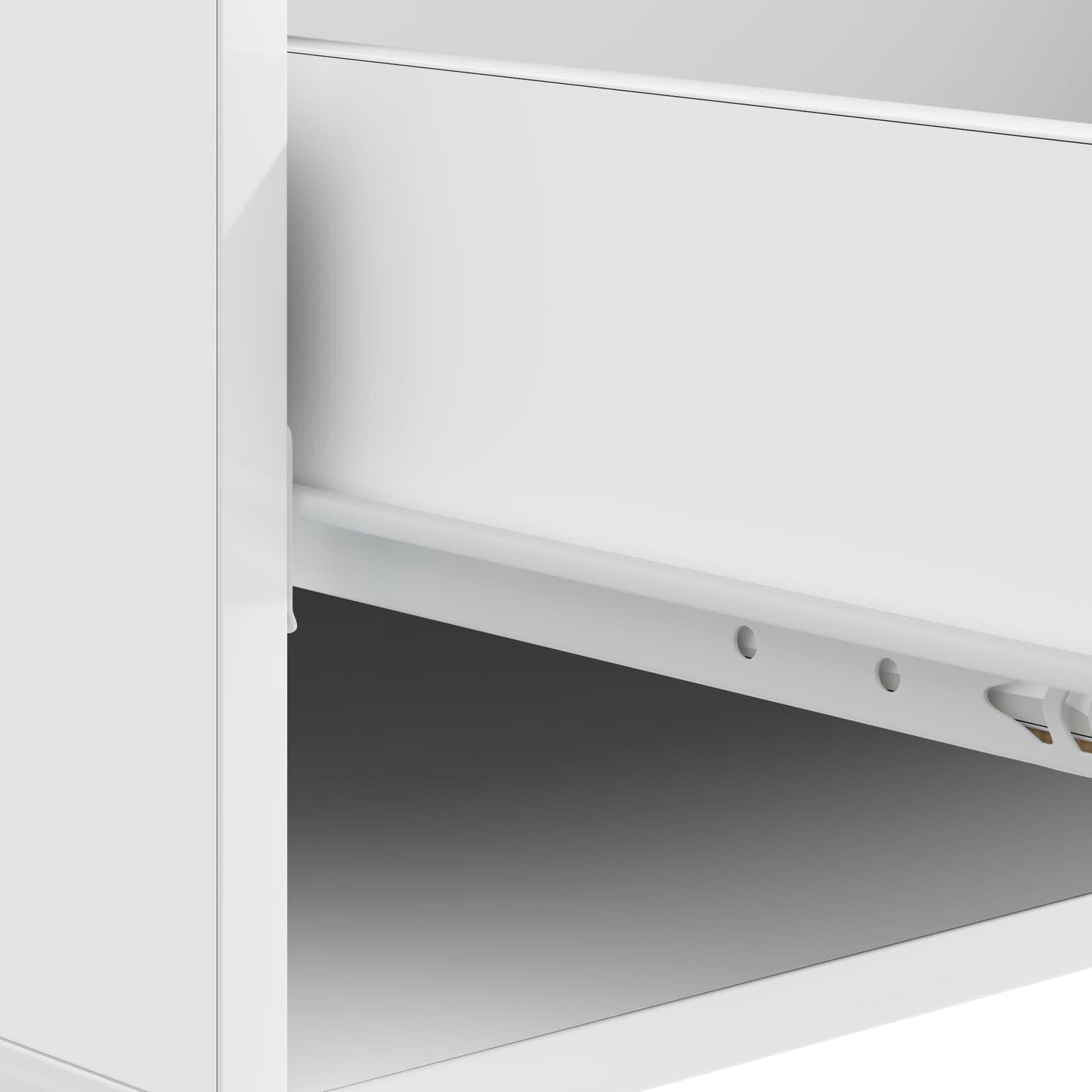 Tavolino da salotto con cassetto Bianco Lucido 49 x 50 x 40 cm | homemem39