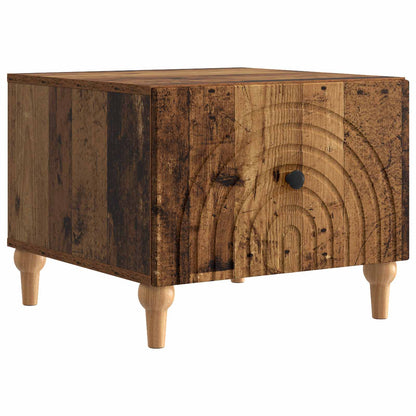 Tavolino da salotto con cassetto Legno antico 49 x 50 x 40 cm | homemem39