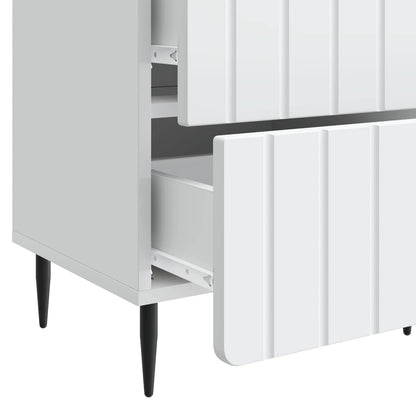 Armadio da Notte con cassetto Bianco 43 x 34,5 x 49,5 cm | homemem39