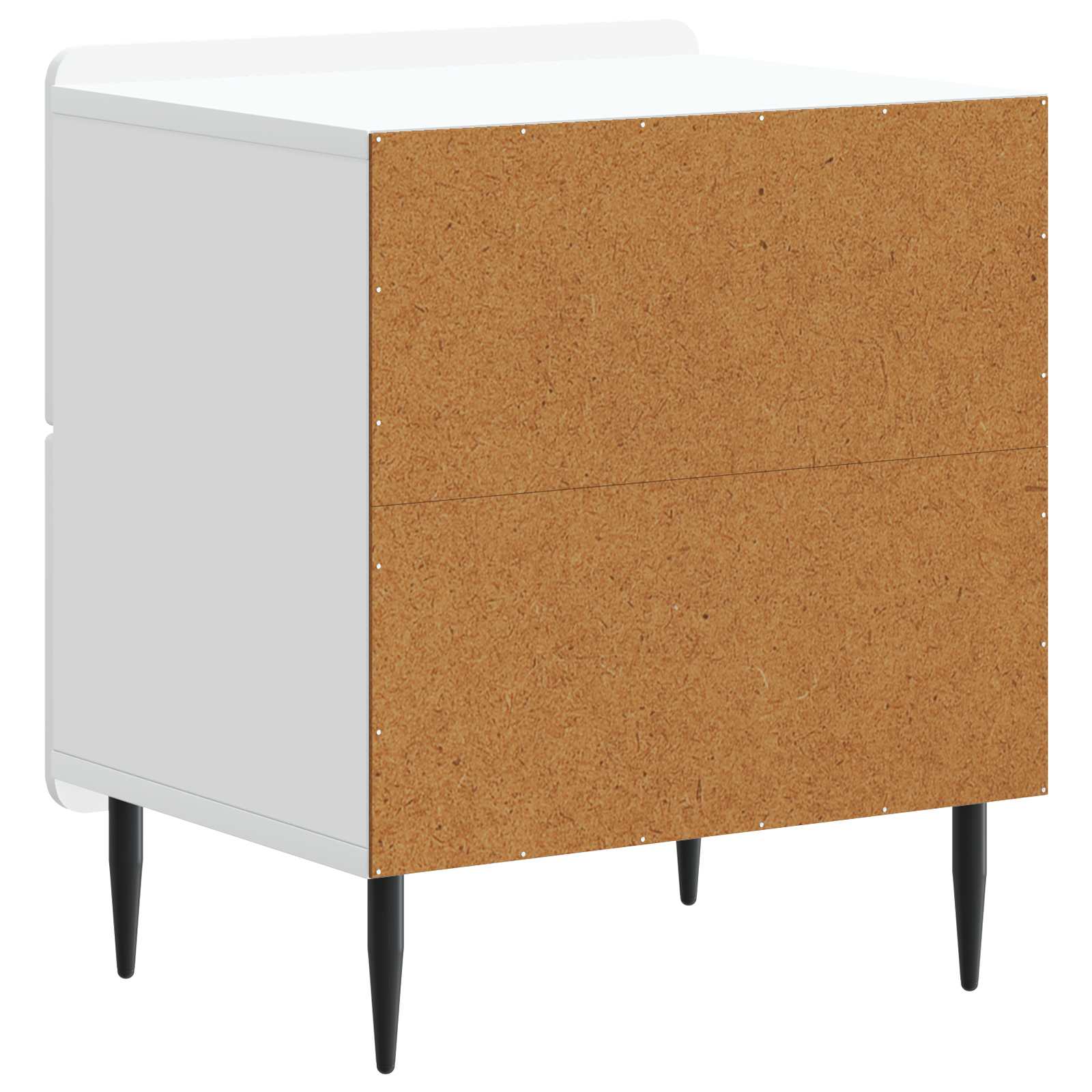 Armadio da Notte con cassetto Bianco 43 x 34,5 x 49,5 cm | homemem39
