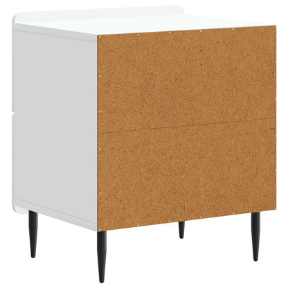 Armadio da Notte con cassetto Bianco 43 x 34,5 x 49,5 cm | homemem39