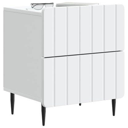 Armadio da Notte con cassetto Bianco 43 x 34,5 x 49,5 cm | homemem39