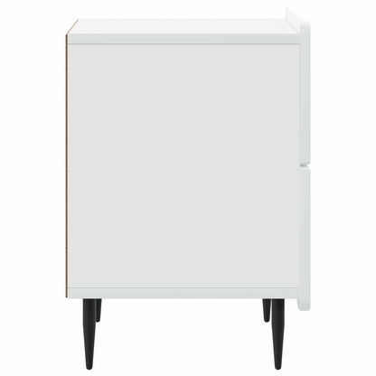 Armadio da Notte con cassetto Bianco 43 x 34,5 x 49,5 cm | homemem39