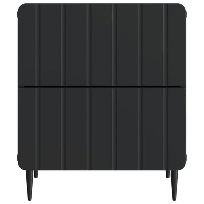 Armadio da Notte Nero 43 x 34,5 x 49,5 cm Legno ingegnerizzato