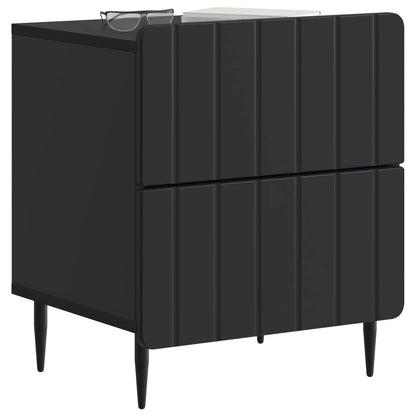 Armadio da Notte Nero 43 x 34,5 x 49,5 cm Legno ingegnerizzato