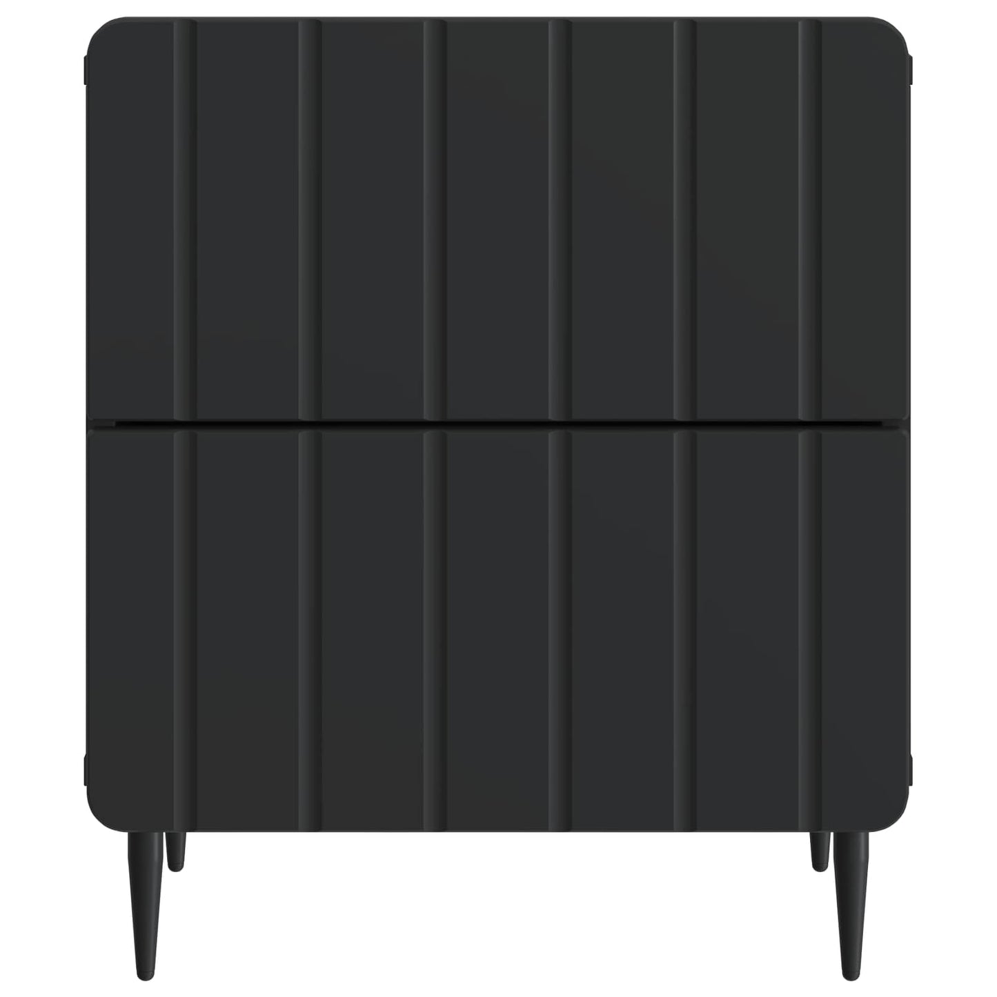 Armadio da Notte con cassetto 2 pcs Nero 43 x 34,5 x 49,5 cm | homemem39