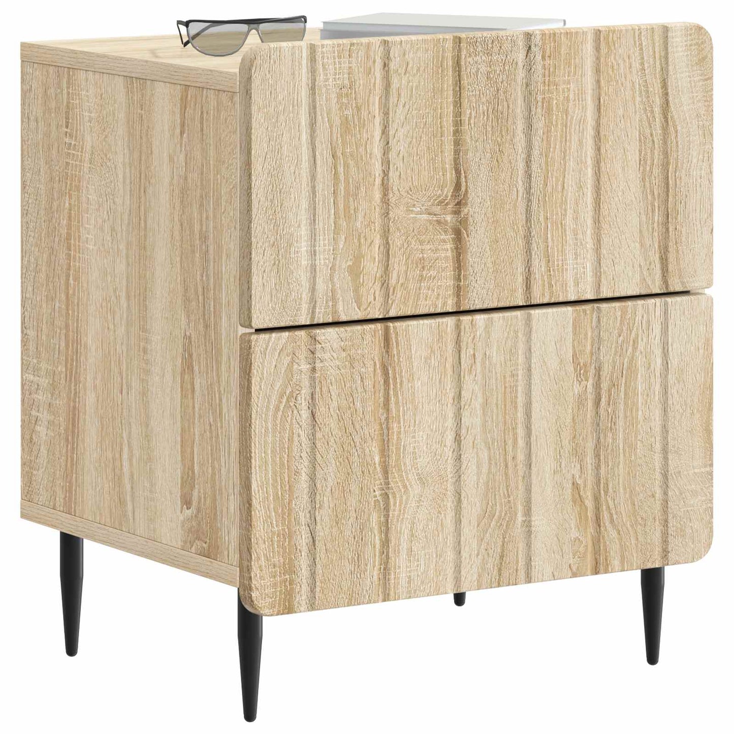 Armadio da Notte 2 pcs Rovere Sonoma 43 x 34,5 x 49,5 cm