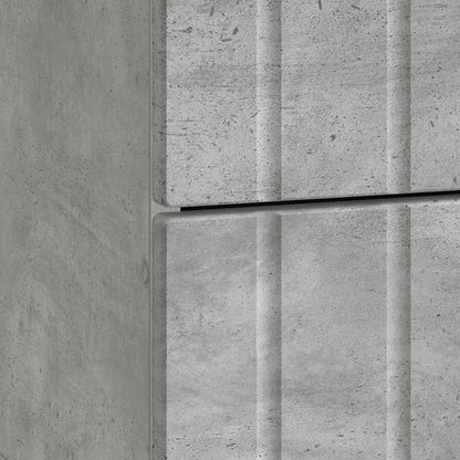 Armadio da Notte Grigio Cemento 43 x 34,5 x 49,5 cm | homemem39