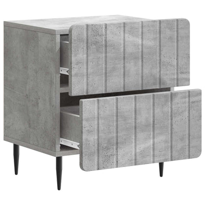 Armadio da Notte Grigio Cemento 43 x 34,5 x 49,5 cm | homemem39