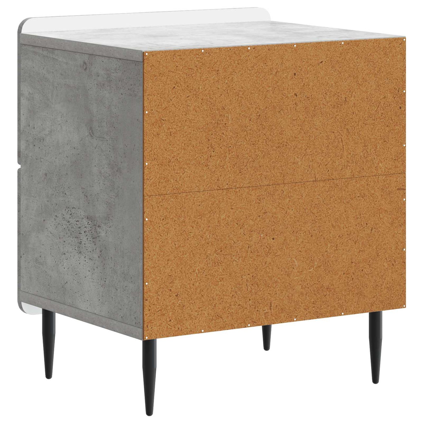 Armadio da Notte Grigio Cemento 43 x 34,5 x 49,5 cm | homemem39