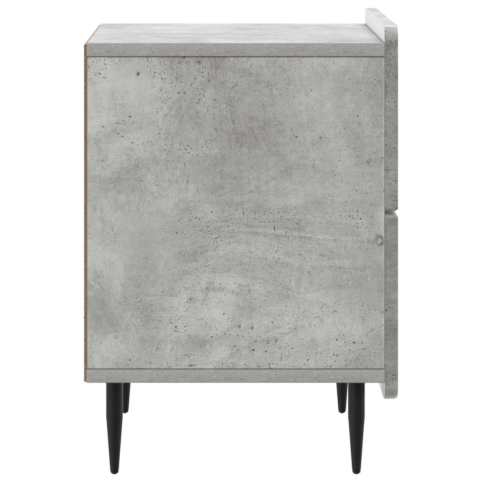 Armadio da Notte Grigio Cemento 43 x 34,5 x 49,5 cm | homemem39