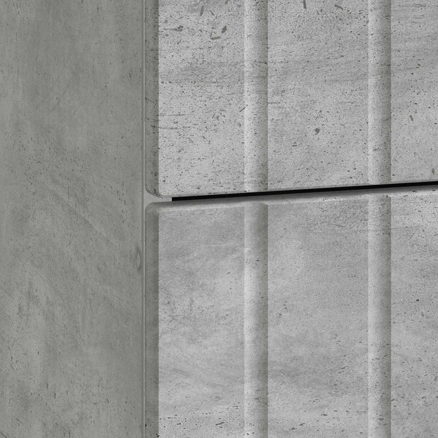 Armadio da Notte 2 pcs Grigio Cemento 43 x 34,5 x 49,5 cm | homemem39