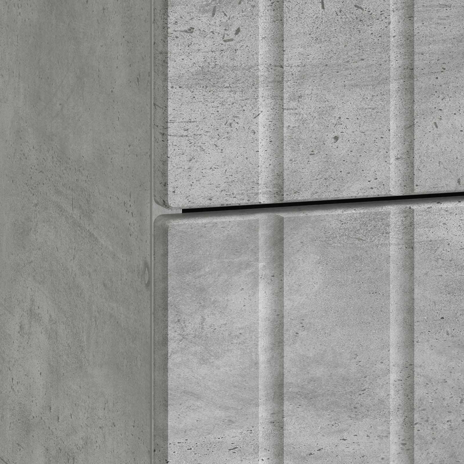 Armadio da Notte 2 pcs Grigio Cemento 43 x 34,5 x 49,5 cm | homemem39