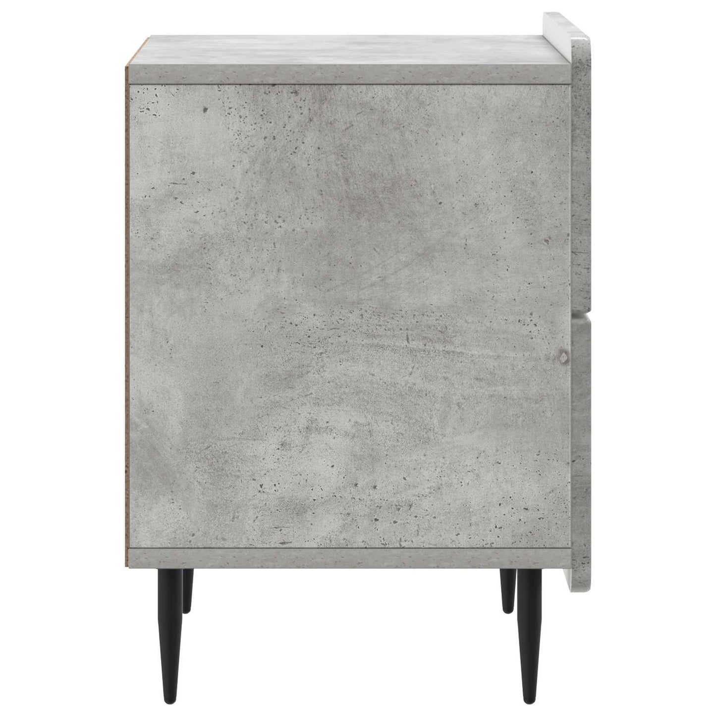 Armadio da Notte 2 pcs Grigio Cemento 43 x 34,5 x 49,5 cm | homemem39