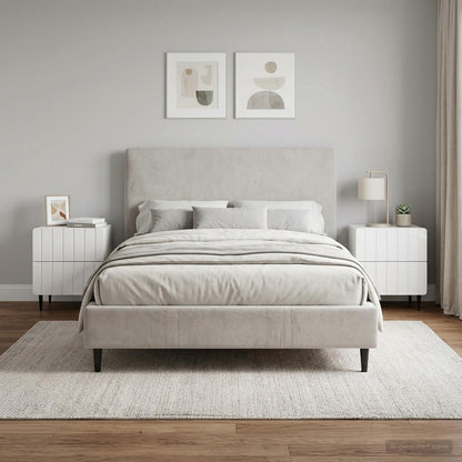 Armadio da Notte 2 pz Bianco Lucido 43 x 34,5 x 49,5 cm