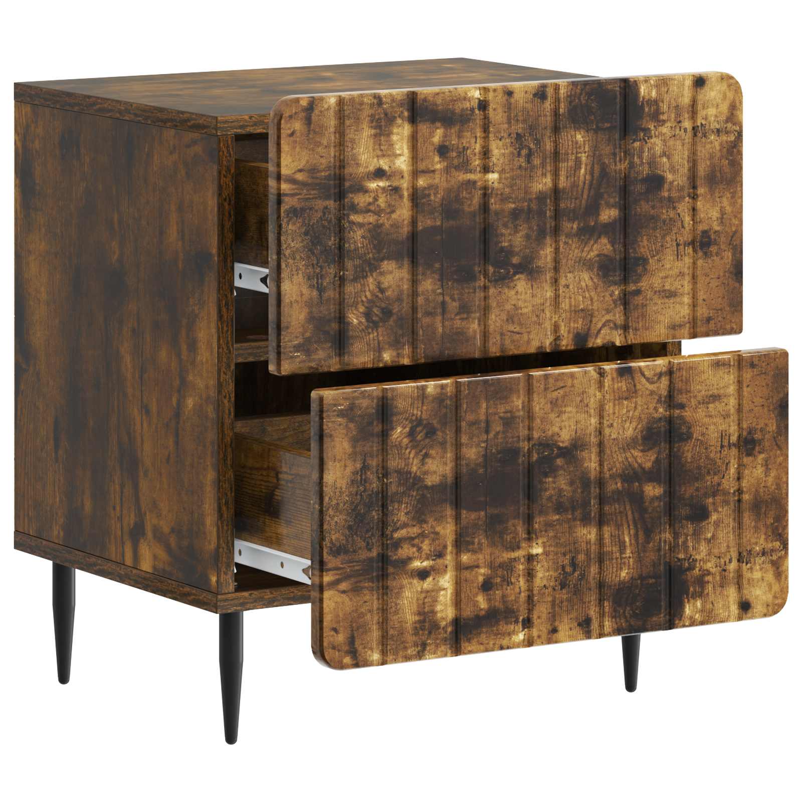 Armadio da Notte con cassetto Rovere Fumo 43 x 34,5 x 49,5 cm | homemem39