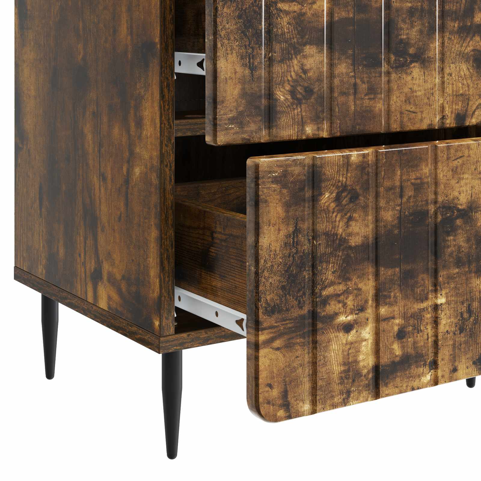 Armadio da Notte 2 pcs Rovere Fumo 43 x 34,5 x 49,5 cm | homemem39