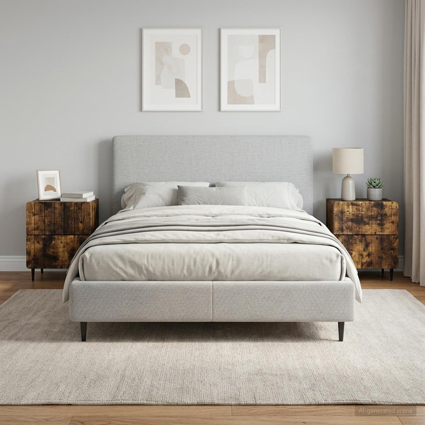 Armadio da Notte 2 pz Rovere Fumo 43 x 34,5 x 49,5 cm