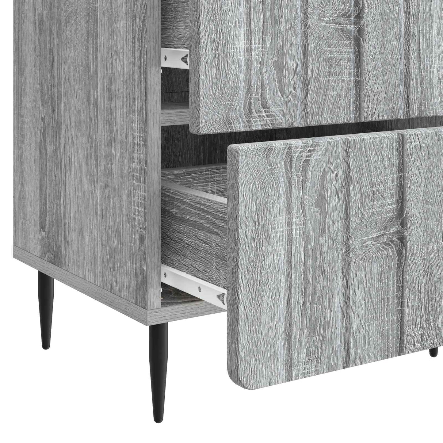 Armadio da Notte con cassetto Grigio Sonoma 43 x 34,5 x 49,5 cm