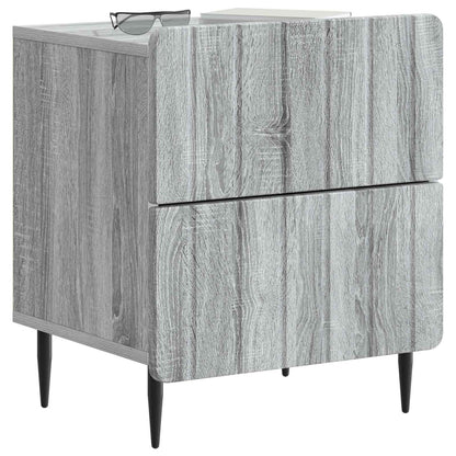 Armadio da Notte con cassetto Grigio Sonoma 43 x 34,5 x 49,5 cm