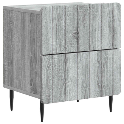 Armadio da Notte 2 pcs Grigio Sonoma 43 x 34,5 x 49,5 cm