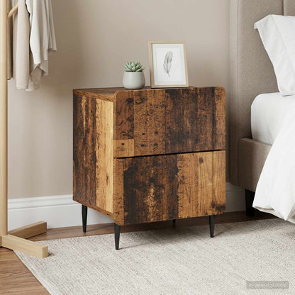 Armadio da Notte 2 pz Legno antico 43 x 34,5 x 49,5 cm