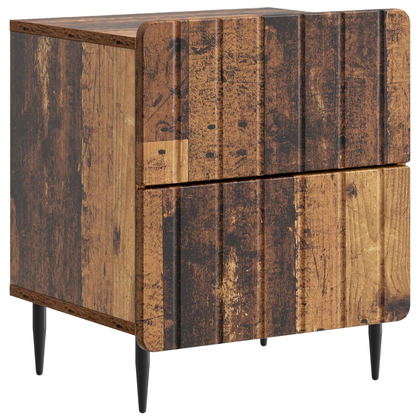 Armadio da Notte 2 pcs Legno antico 43 x 34,5 x 49,5 cm