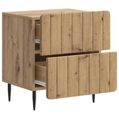 Armadio da Notte 2 pcs Rovere Artigianale 43 x 34,5 x 49,5 cm | homemem39