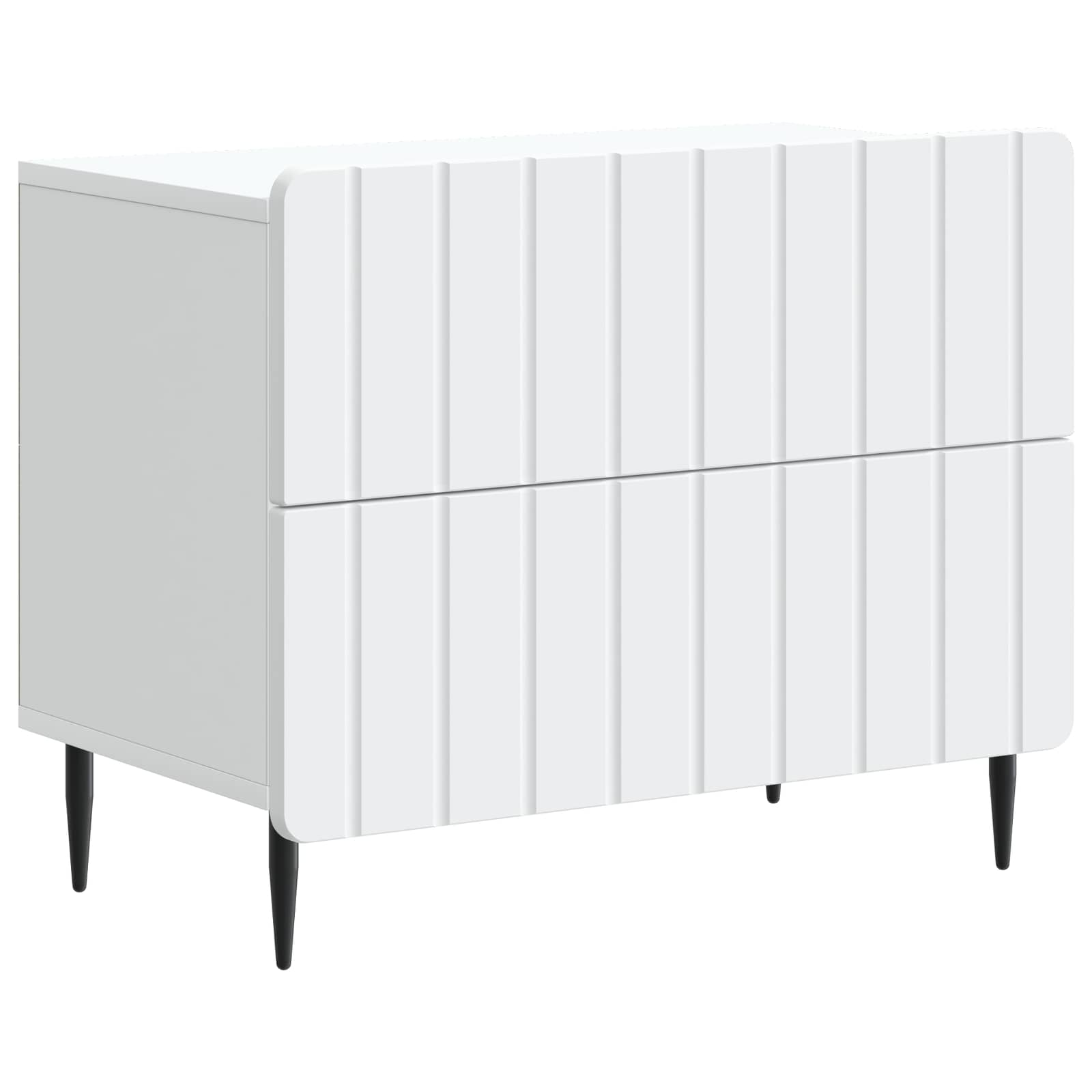 Armadio da Notte con cassetto Bianco 62 x 34,5 x 49,5 cm | homemem39