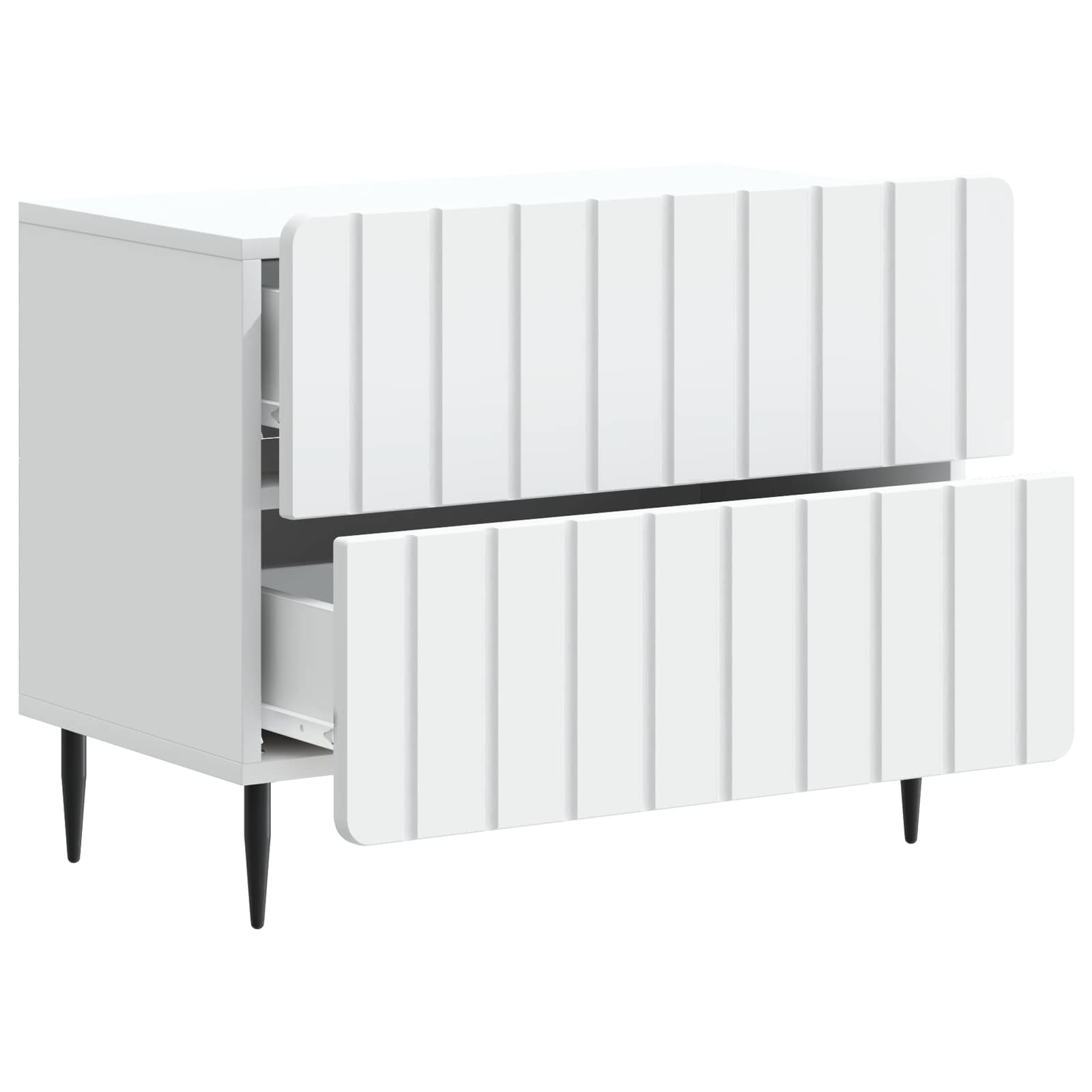 Armadio da Notte con cassetto Bianco 62 x 34,5 x 49,5 cm | homemem39