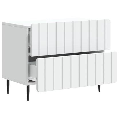 Armadio da Notte con cassetto Bianco 62 x 34,5 x 49,5 cm | homemem39