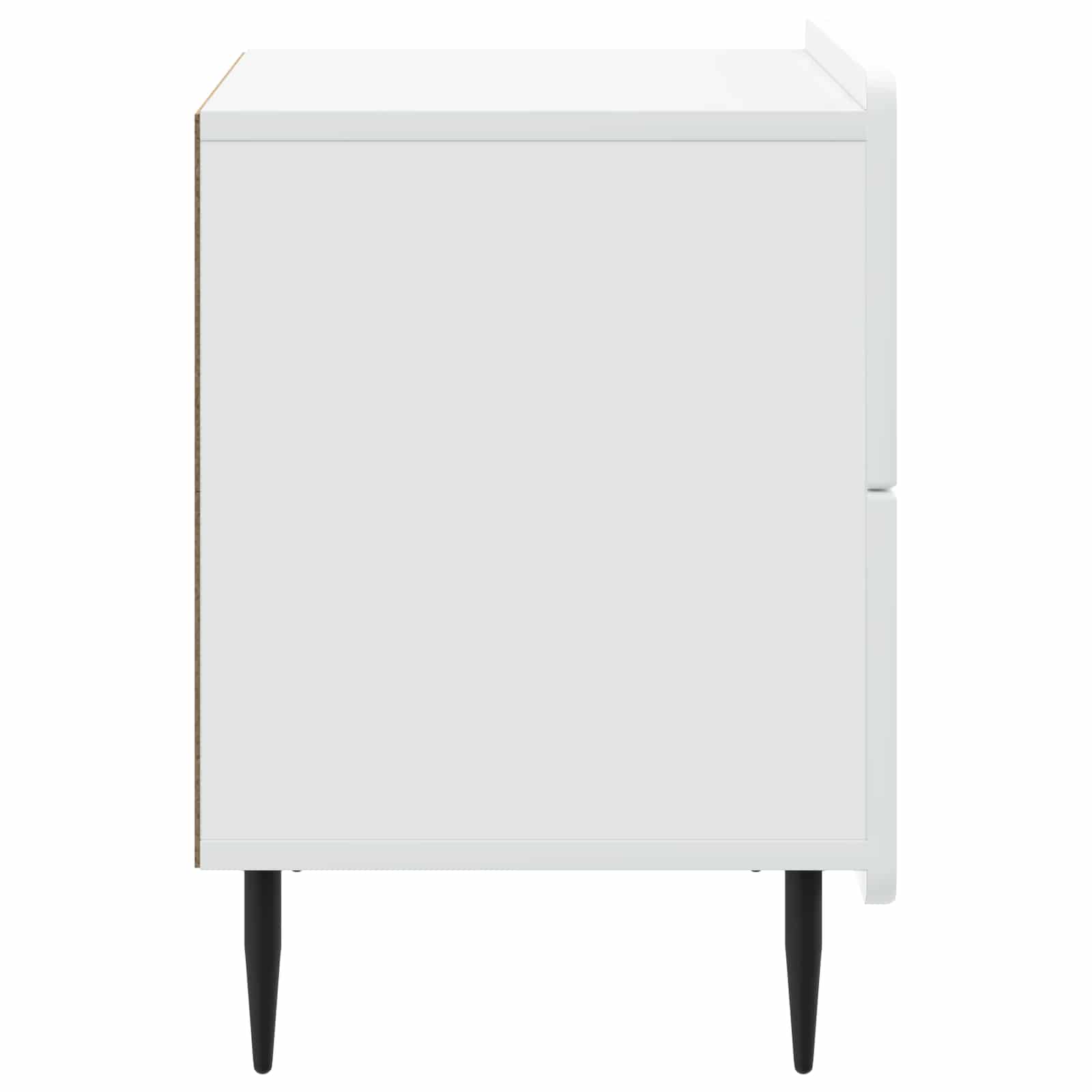 Armadio da Notte con cassetto Bianco 62 x 34,5 x 49,5 cm | homemem39
