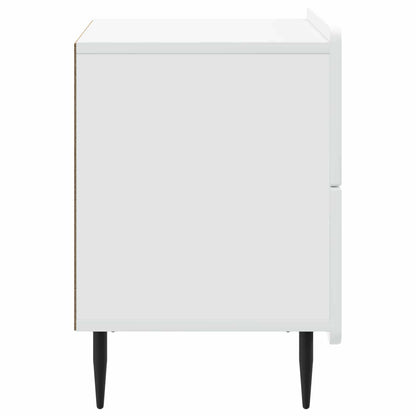 Armadio da Notte con cassetto Bianco 62 x 34,5 x 49,5 cm | homemem39