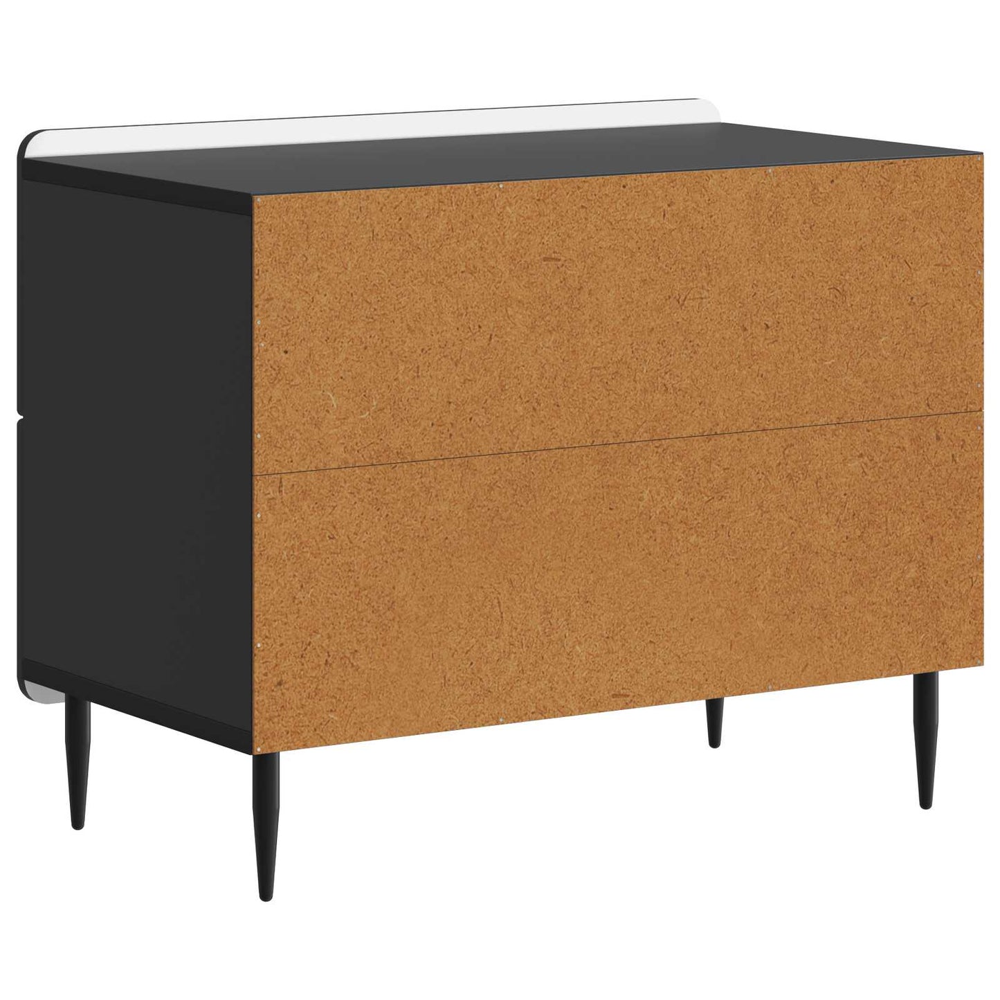 Armadio da Notte Nero 62 x 34,5 x 49,5 cm Legno ingegnerizzato | homemem39