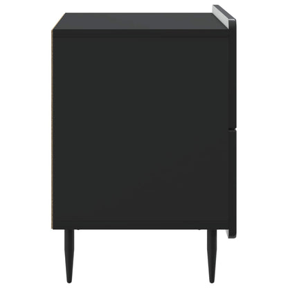 Armadio da Notte Nero 62 x 34,5 x 49,5 cm Legno ingegnerizzato