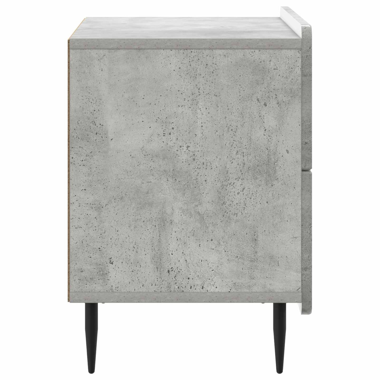 Armadio da Notte Grigio Cemento 62 x 34,5 x 49,5 cm