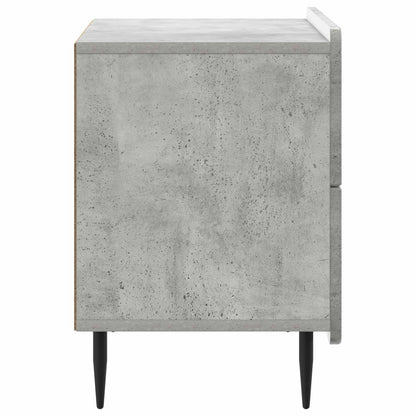 Armadio da Notte Grigio Cemento 62 x 34,5 x 49,5 cm