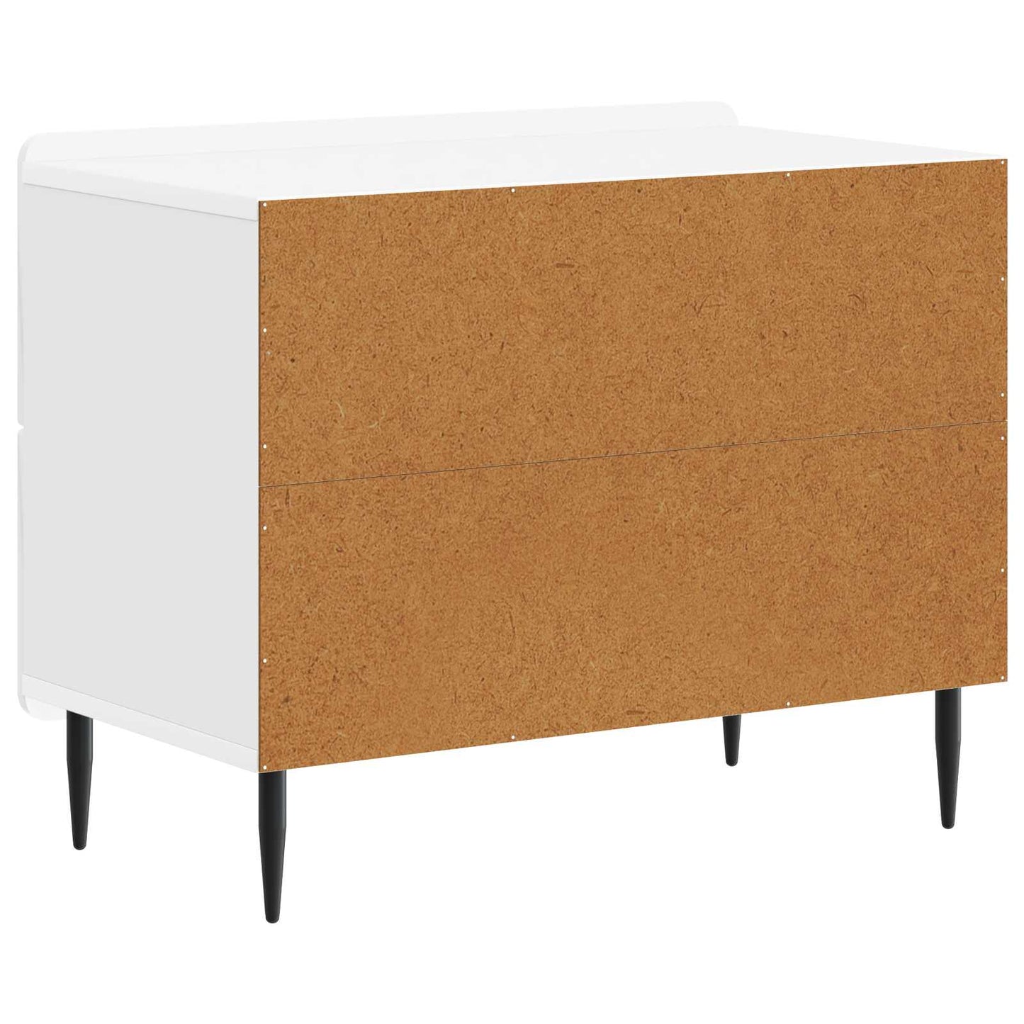 Armadio da Notte con cassetto Bianco Lucido 62 x 34,5 x 49,5 cm | homemem39