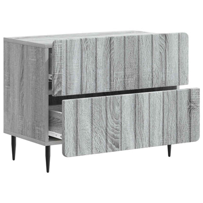 Armadio da Notte Grigio Sonoma 62 x 34,5 x 49,5 cm | homemem39