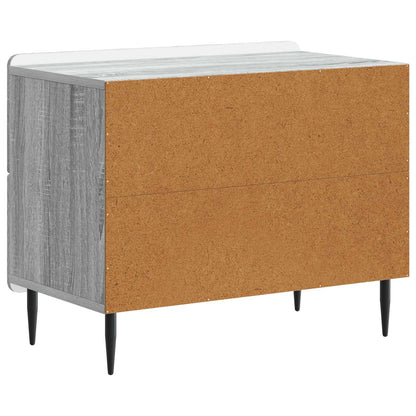 Armadio da Notte Grigio Sonoma 62 x 34,5 x 49,5 cm | homemem39