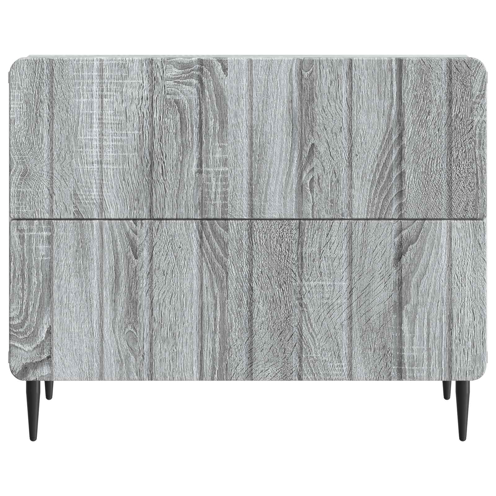 Armadio da Notte Grigio Sonoma 62 x 34,5 x 49,5 cm | homemem39