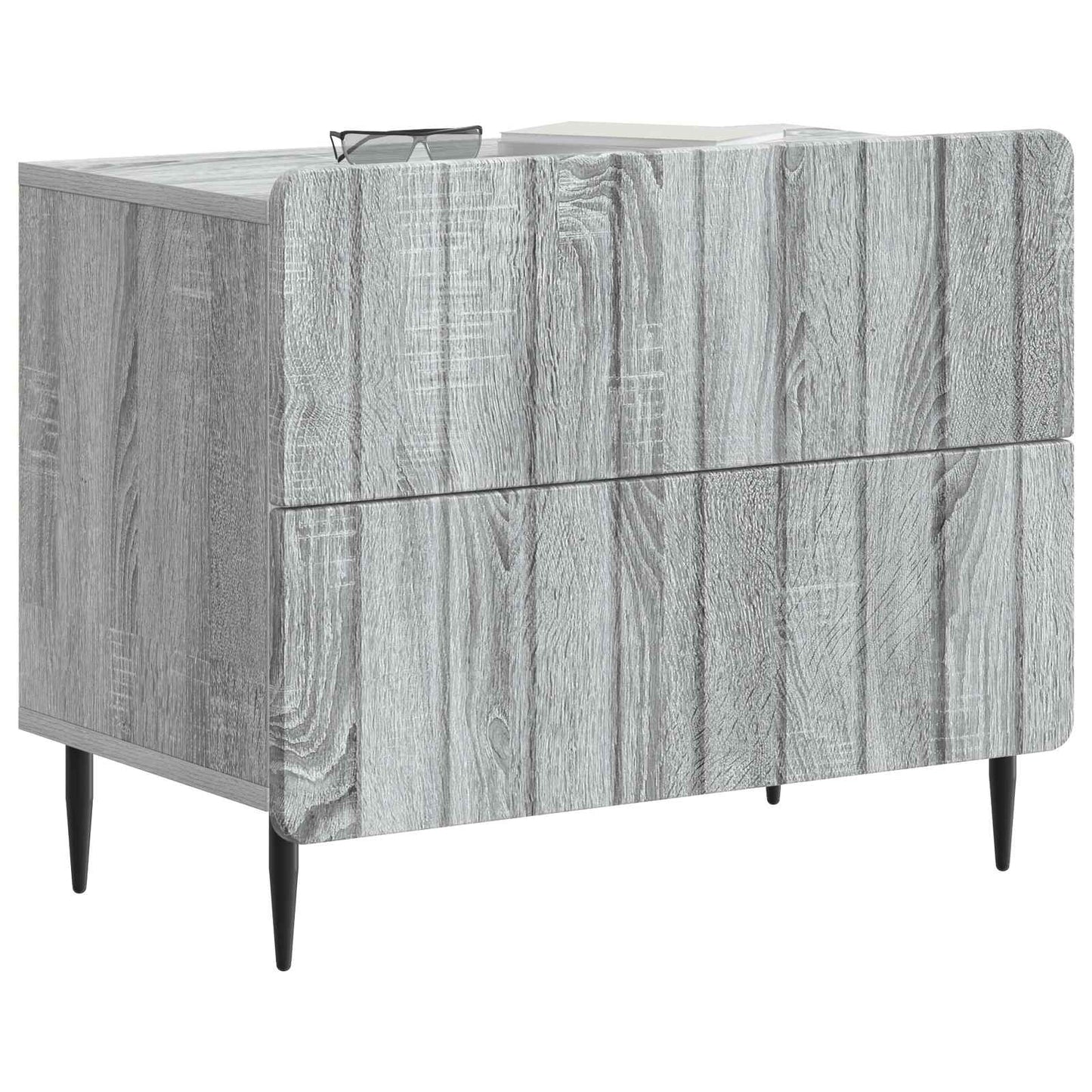 Armadio da Notte Grigio Sonoma 62 x 34,5 x 49,5 cm | homemem39