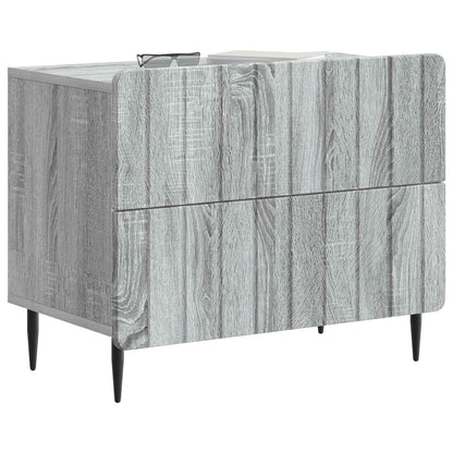 Armadio da Notte Grigio Sonoma 62 x 34,5 x 49,5 cm | homemem39