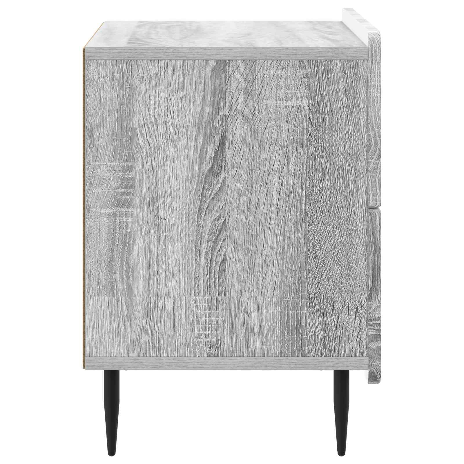 Armadio da Notte Grigio Sonoma 62 x 34,5 x 49,5 cm | homemem39