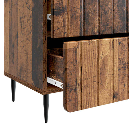 Armadio da Notte con cassetto Legno antico 62 x 34,5 x 49,5 cm | homemem39