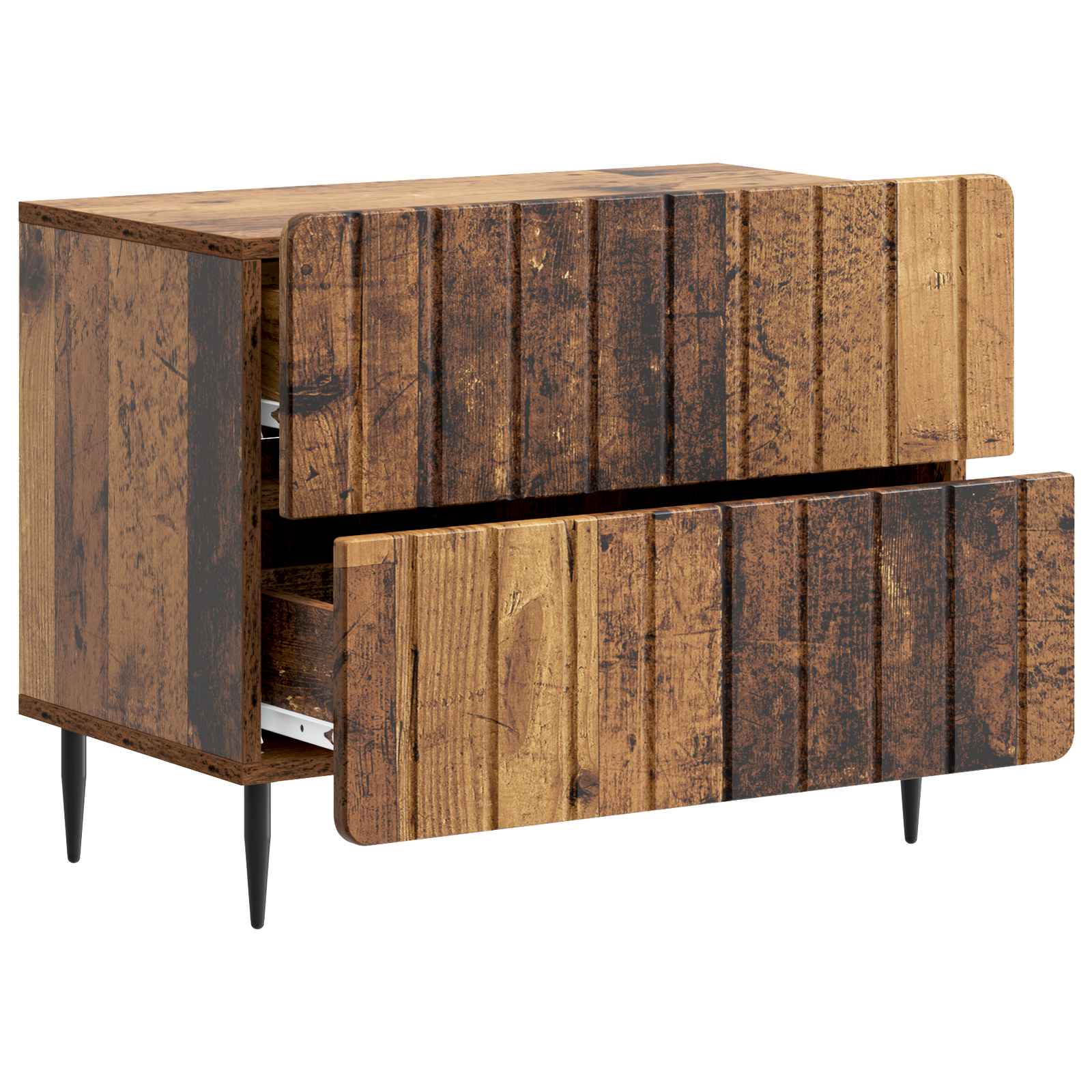 Armadio da Notte con cassetto Legno antico 62 x 34,5 x 49,5 cm | homemem39
