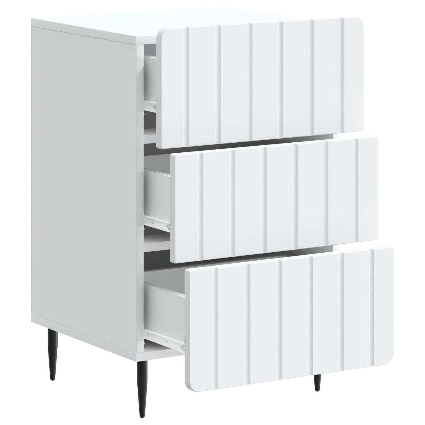 Armadio da Notte Bianco 43x 41 x 68 cm Legno ingegnerizzato
