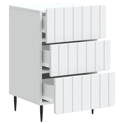 Armadio da Notte Bianco 43x 41 x 68 cm Legno ingegnerizzato