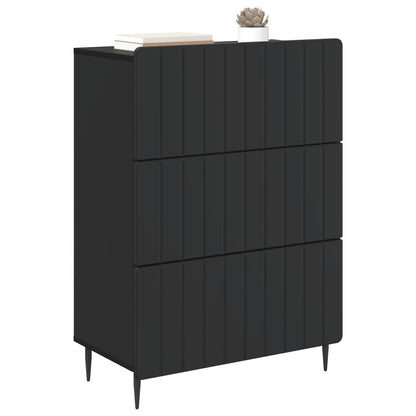 Mobile con Cassetti Nero 66 x 34,5 x 92 cm Legno ingegnerizzato | homemem39